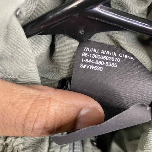 Vuori Sherpa Fleece Jacket Womens Medium Green Full Zip Lined Pockets Cozy - Picture 12 of 12